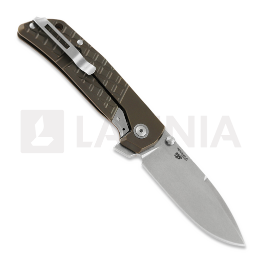 MKM Knives Maximo sulankstomas peilis, Bronze titanium MKMM-TBR