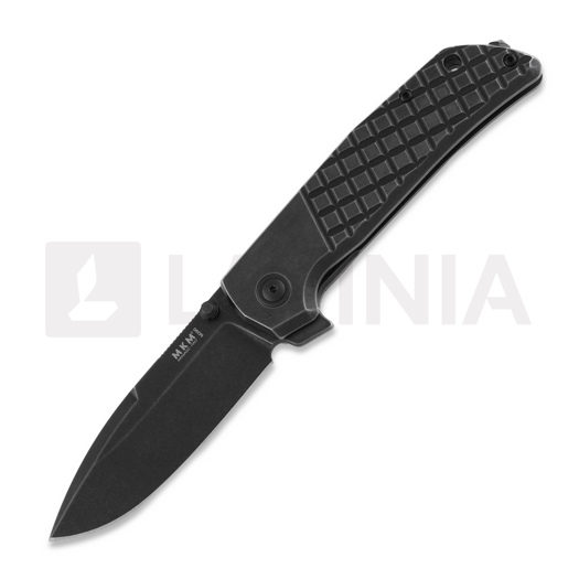 MKM Knives Maximo foldekniv, Dark stonewash titanium MKMM-TDSW