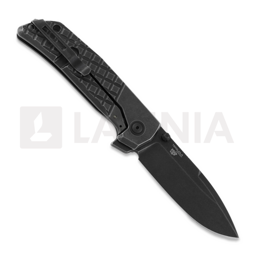 Coltello pieghevole MKM Knives Maximo, Dark stonewash titanium MKMM-TDSW