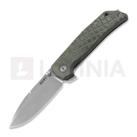 Navalha MKM Knives Maximo, Green canvas micarta MKMM-GCT
