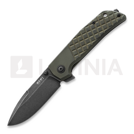 Navaja MKM Knives Maximo, OD green anodized titanium MKMM-TGRD