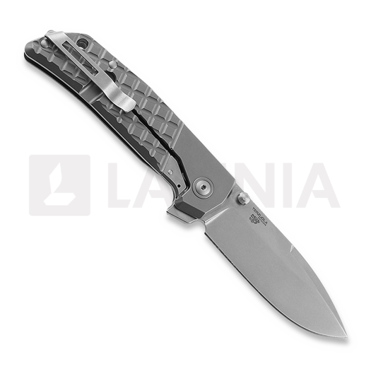 MKM Knives Maximo SW sulankstomas peilis, Burgundy canvas micarta MKMM-BUCT