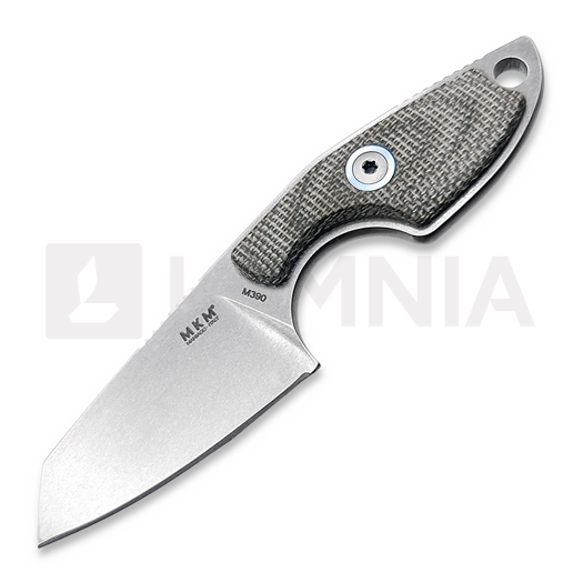 Faca de pesco&ccedil;o MKM Knives Mikro 2, green canvas micarta MKMR02-GC