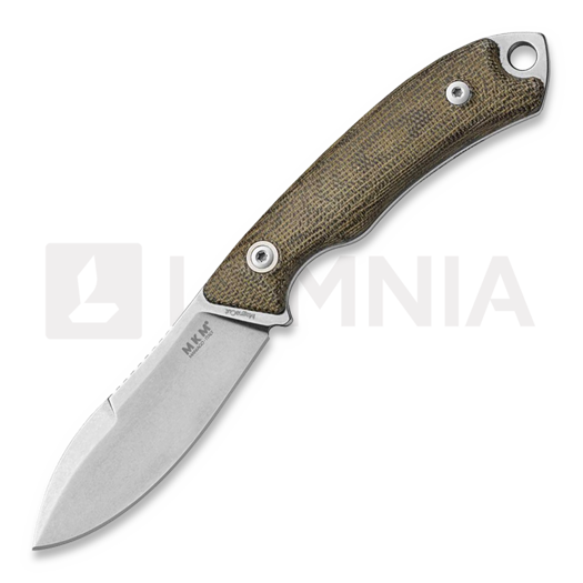 Faca MKM Knives Pocket Tango 1, Green Canvas Micarta MKPT1-GC