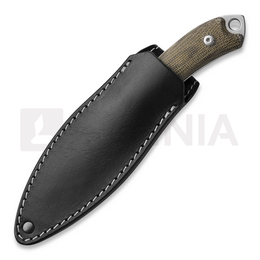 MKM Knives Pocket Tango 2 kniv, Green Canvas Micarta MKPT2-GC