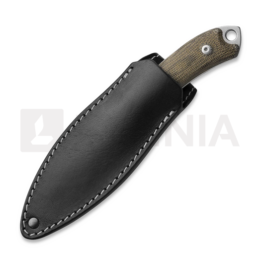 Coltello MKM Knives Pocket Tango 4 - Stonewash - Canvas Micarta, verde MKPT4-GC