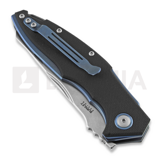 MKM Knives Raut front flipper folding knife, black MKVP01GFBK