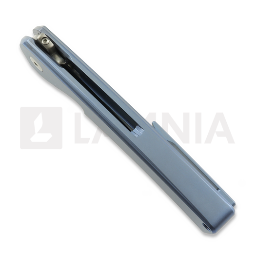 MKM Knives Roar - Titanium foldekniv, bl&aring; MKRO-TBL