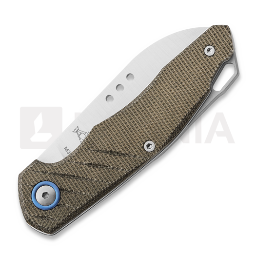 MKM Knives Root sulankstomas peilis, Green Canvas Micarta MKRT-GC