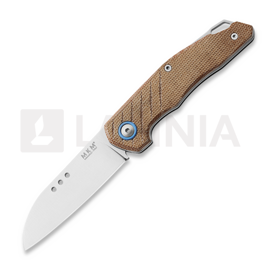 MKM Knives Root סכין מתקפלת, Natural Canvas Micarta MKRT-NC
