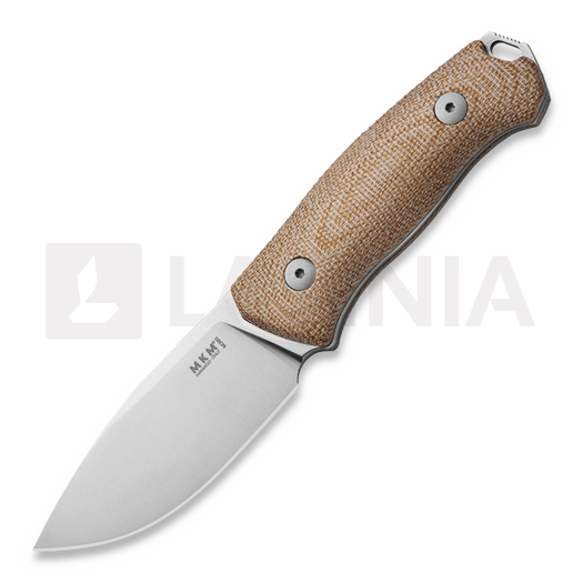 MKM Knives Small LOV - M390 - Natural Canvas Micarta mes MKSL-NC