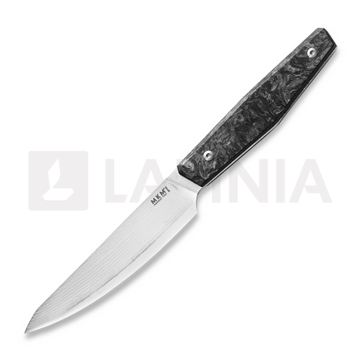 MKM Knives Steak - Takefu Damascus - Dark Matter CF virtuvinis peilis MKPRST-CFD