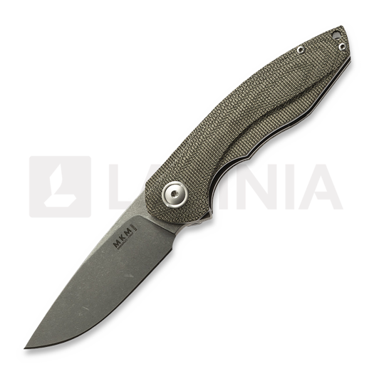 MKM Knives Timavo kääntöveitsi, vihreä canvas micarta MKVP02-GC