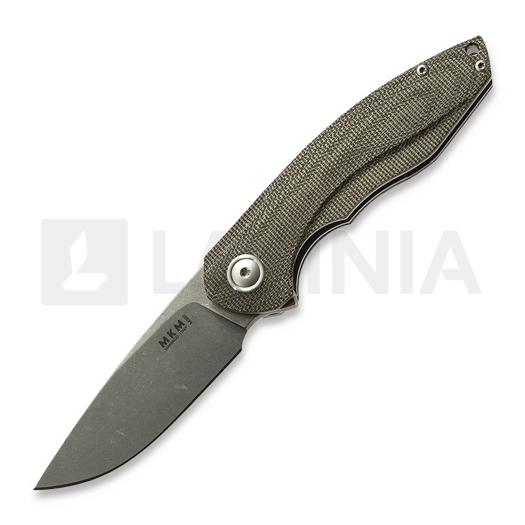 MKM Knives Timavo kääntöveitsi, vihreä canvas micarta MKVP02-GC