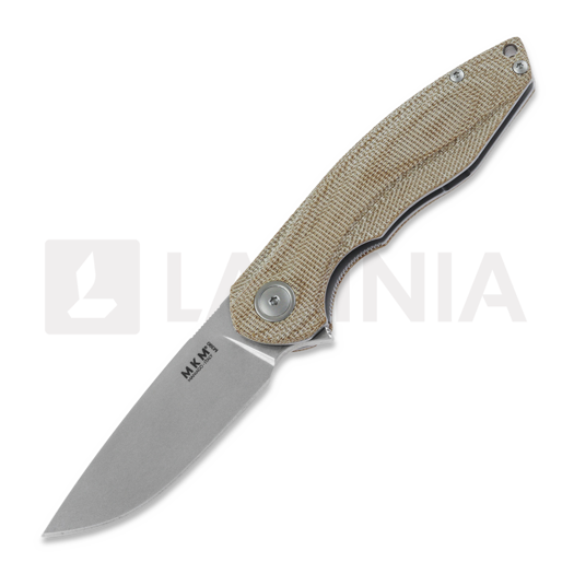 Couteau pliant MKM Knives Timavo, natural canvas micarta MKVP02-NC