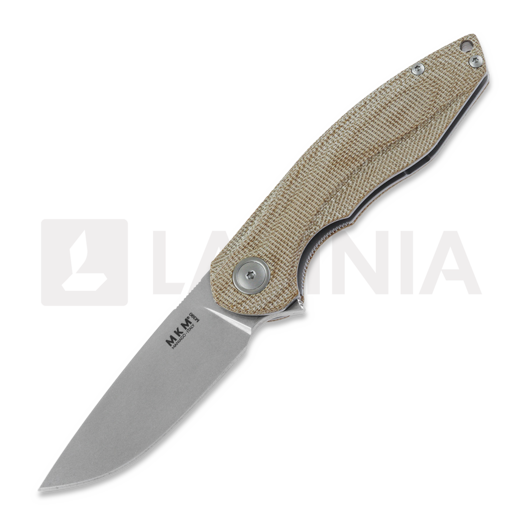 Saliekams nazis MKM Knives Timavo, natural canvas micarta MKVP02-NC