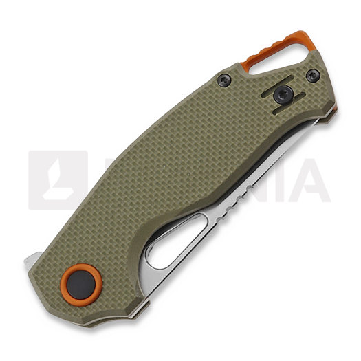 MKM Knives Vincent Satin sulankstomas peilis, G10 Green MKVCN-GGS