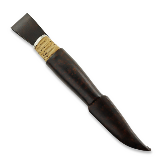 ML Custom Knives Birch bark 2, brown sheath