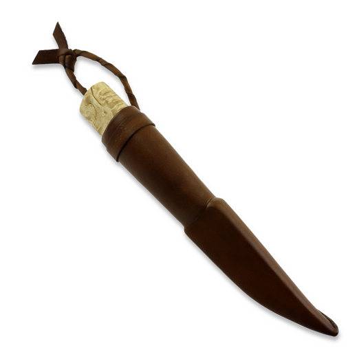 ML Custom Knives Carpenter's Puukko, Curly Birch