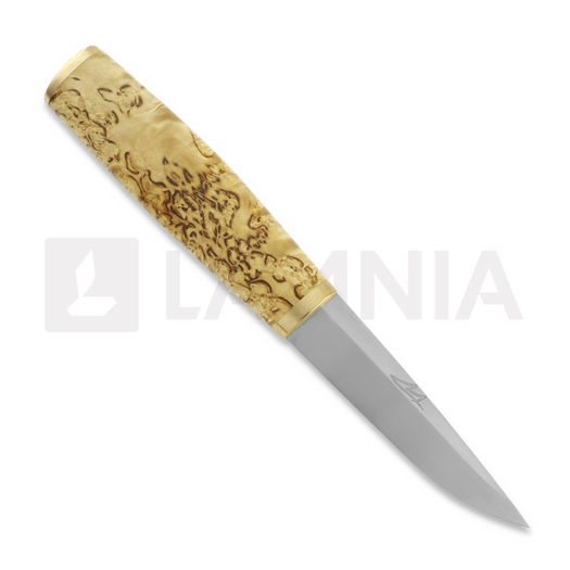 ML Custom Knives CPM Magnacut, stab. curly birch