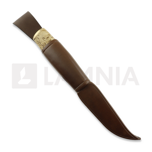 ML Custom Knives CPM Magnacut, stab. curly birch