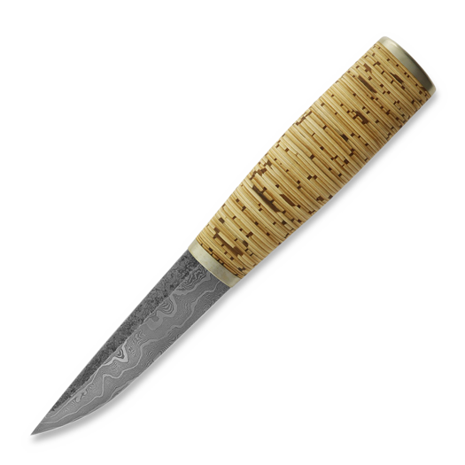 ML Custom Knives Damascus Puukko, Birch Bark