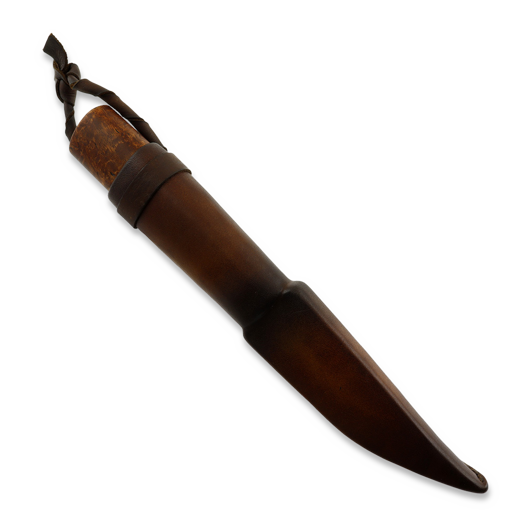 ML Custom Knives Magnacut Puukko, Curly Birch/Reindeer Antler