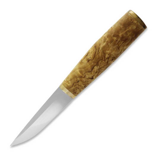 ML Custom Knives Magnacut Puukko, Stabilized Curly Birch