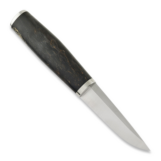 ML Custom Knives Puukko, CPM Magnacut, stained curly birch