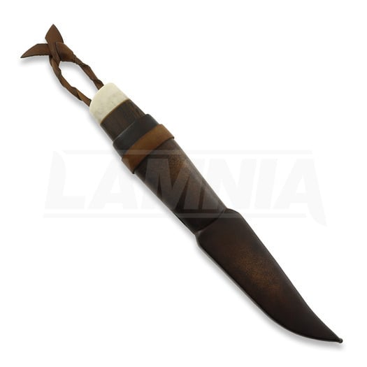 ML Custom Knives Utility Puukko, horn-smoaked oak 2