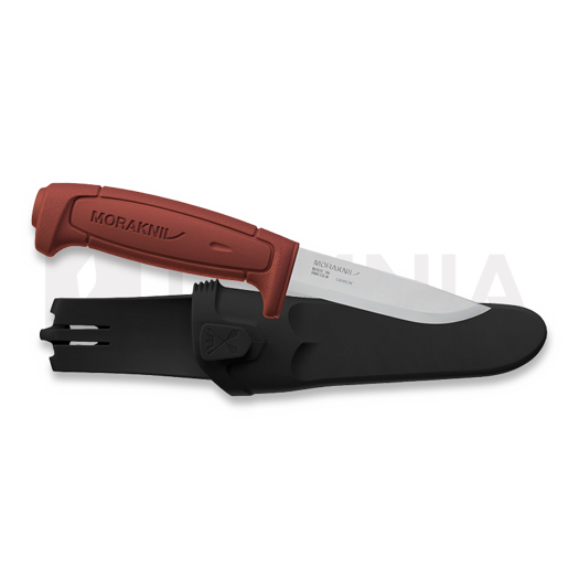 Morakniv BASIC 511 ナイフ, Carbon Steel, Red 12147
