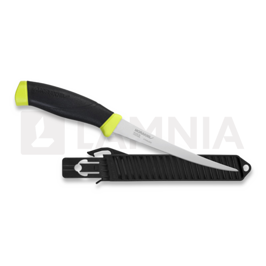 มีดจับปลา Morakniv Fishing Comfort Fillet 155 - Stainless Steel - Black / Lime 13869