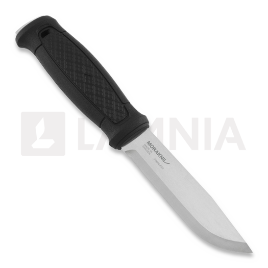 Morakniv Garberg (Leather Sheath) - Stainless Steel - Black bushcraft knife 12635