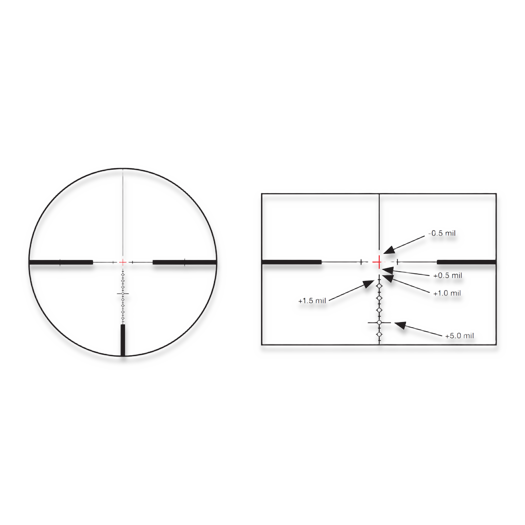 MTC Optics Viper Connect SL 3-12x24 AMD gev&aelig;rsigte