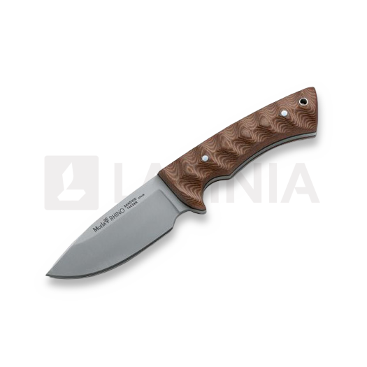 Muela Rhino Micarta metsästyspuukko, ruskea