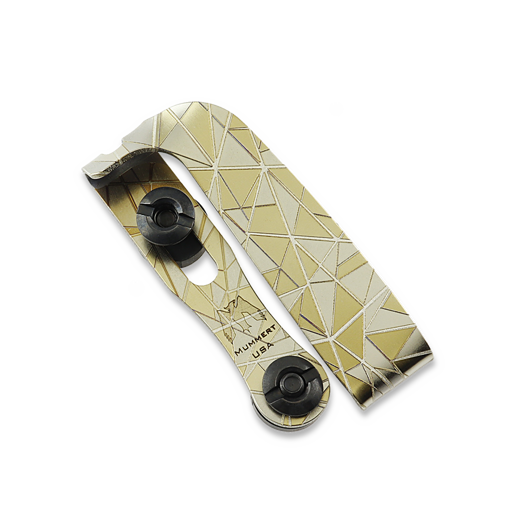 Mummert Knives Slotted Ti-Clip - Bright Shatter