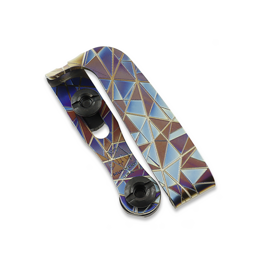 Mummert Knives Slotted Ti-Clip - Dark Shatter