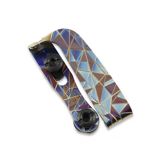 Mummert Knives Slotted Ti-Clip - Dark Shatter