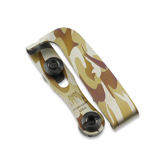 Mummert Knives Slotted Ti-Clip - Desert Camo