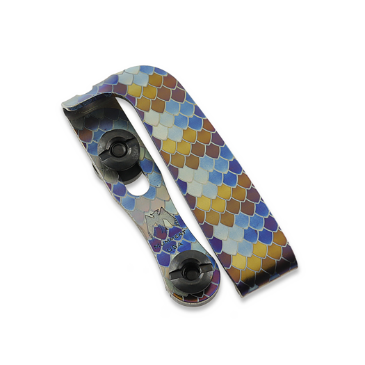 Mummert Knives Slotted Ti-Clip - Dragon Scale