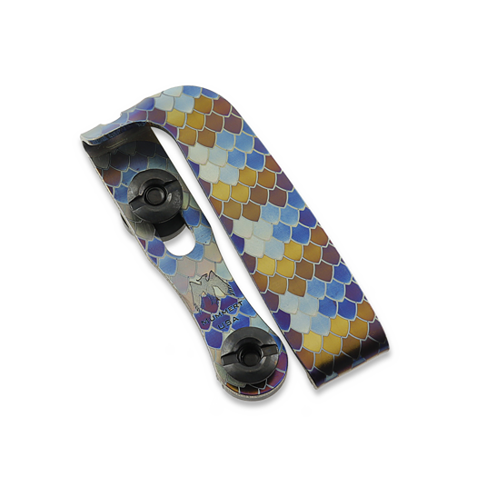 Mummert Knives Slotted Ti-Clip - Dragon Scale
