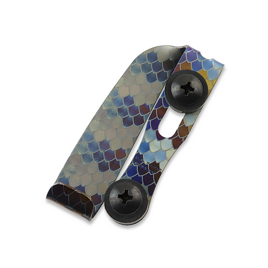 Mummert Knives Slotted Ti-Clip - Dragon Scale