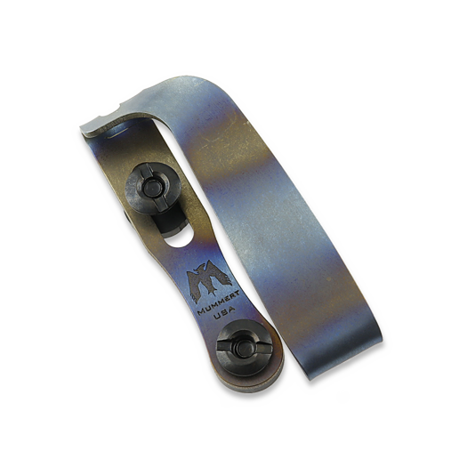 Mummert Knives Slotted Ti-Clip - Flame Anodized
