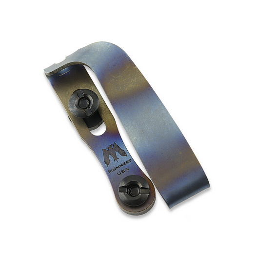 Mummert Knives Slotted Ti-Clip - Flame Anodized