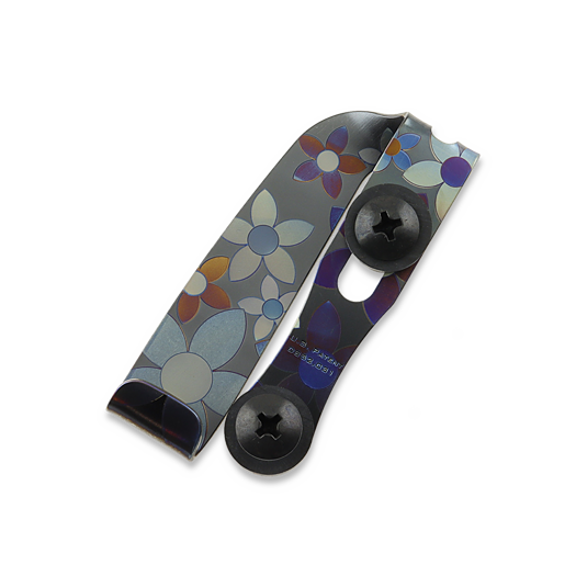 Mummert Knives Slotted Ti-Clip - Midnight Bloom