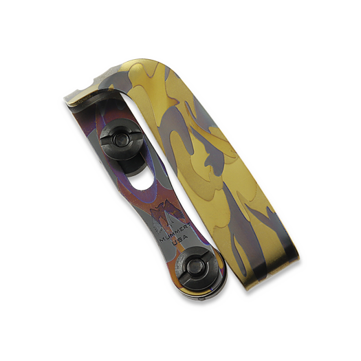 Mummert Knives Slotted Ti-Clip - Midnight Camo
