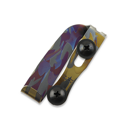 Mummert Knives Slotted Ti-Clip - Midnight Camo