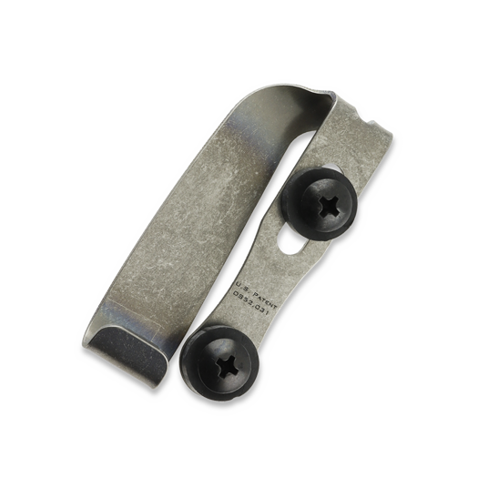 Mummert Knives Slotted Ti-Clip - Tumbled