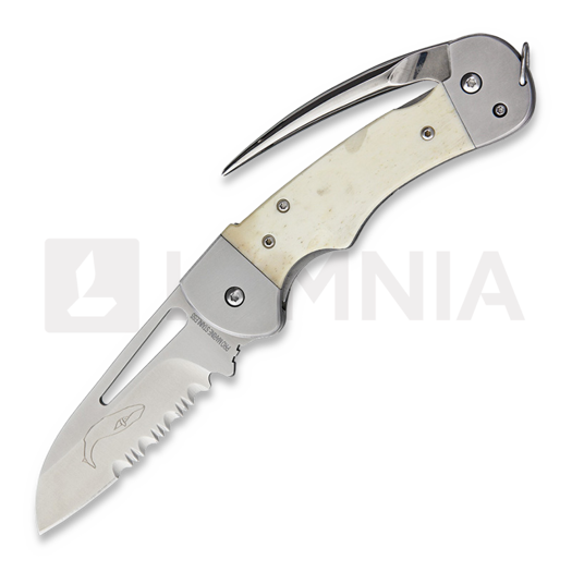 Coltello pieghevole Myerchin Generation 2 Captain Bone, dentatura lama