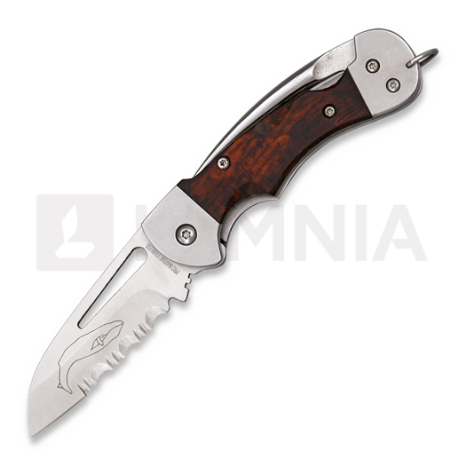 Nóż składany Myerchin Generation 2 Crew Pro Wood, ząbkowane ostrze